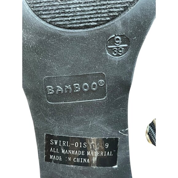 Leopard Print Chunky Heel Ankle Boots By Bamboo  Size 9  Faux Suede  Side Zip Cl - Picture 6 of 12